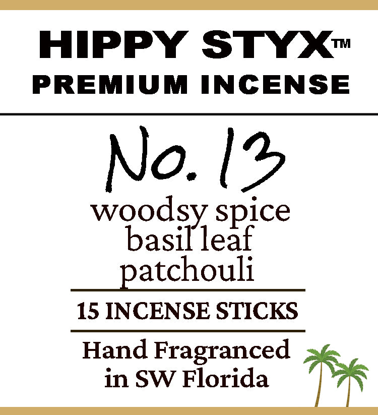 Fragrance No. 13 Hippy Styx™ Incense | Basil + Patchouli