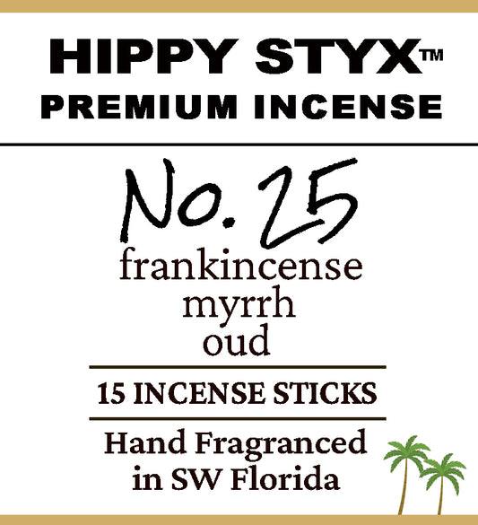 Fragrance No. 25 Hippy Styx™ Incense | Frankincense + Myrrh