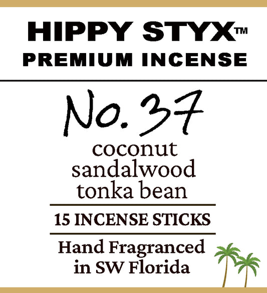 Fragrance No. 37 Hippy Styx™ Incense | Coconut + Sandalwood