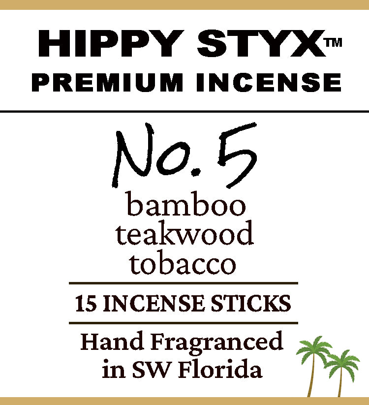 Fragrance No. 5 Hippy Styx™ Incense | Bamboo + Dried Leaves