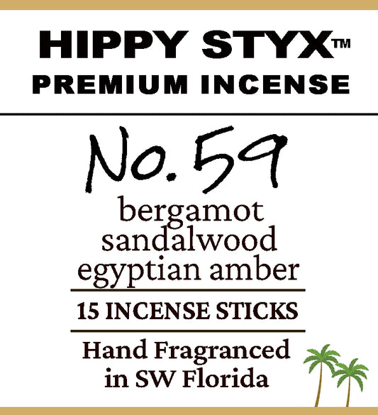 Fragrance No. 59 Hippy Styx™ Incense | Bergamot + Sandalwood