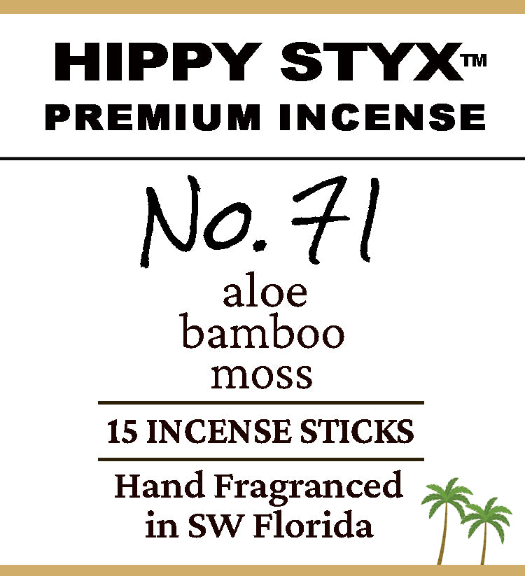 Fragrance No. 71 Hippy Styx™ Incense | Bamboo + Moss
