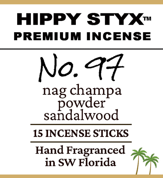 Fragrance No. 97 Hippy Styx™ Incense | Nag Champa + Sandalwood
