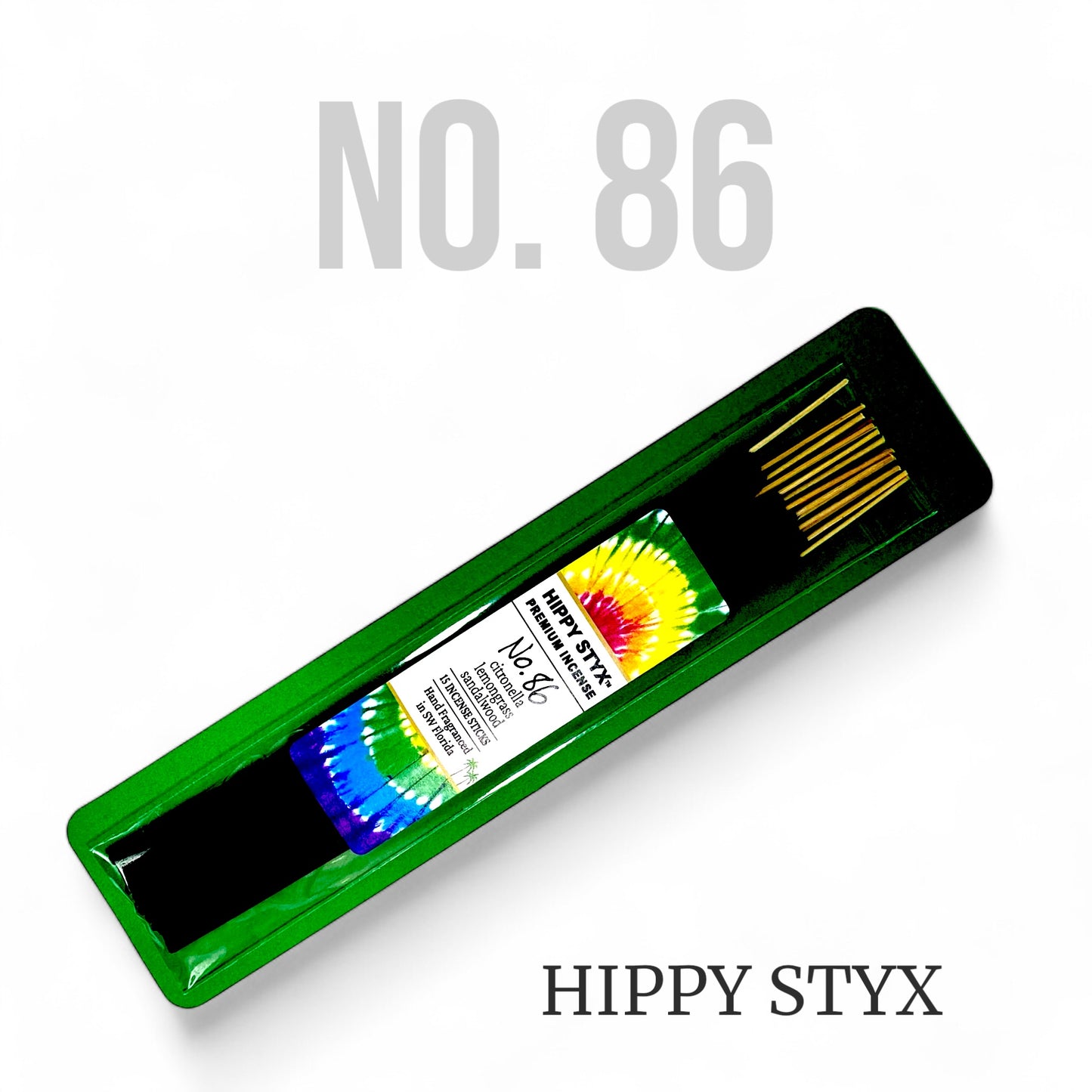 Fragrance No. 86 Hippy Styx Incense | Citronella + Lemongrass