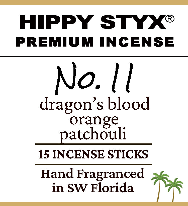 Fragrance No. 11 Hippy Styx Incense | Dragon's Blood + Patchouli