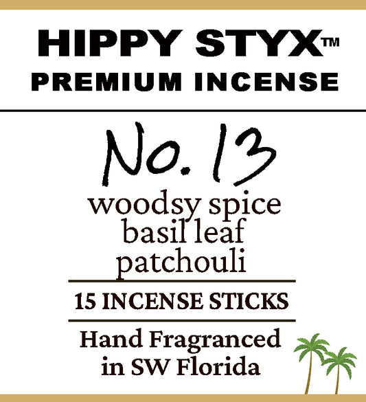 Fragrance No. 13 Hippy Styx™ Incense | Basil + Patchouli
