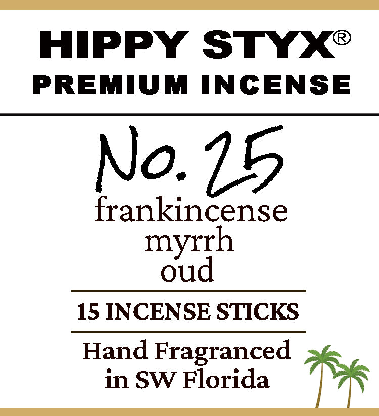 Fragrance No. 25 Hippy Styx Incense | Frankincense + Myrrh