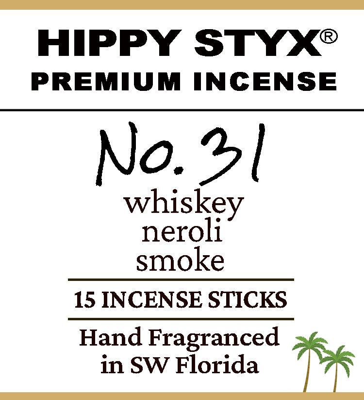Fragrance No. 31 Hippy Styx Incense | Whiskey + Smoke