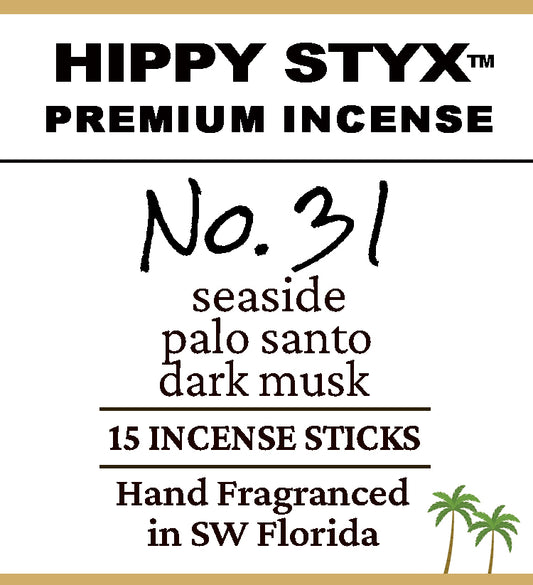 Fragrance No. 31 Hippy Styx™ Incense | Seaside + Palo Santo