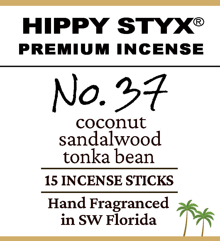 Fragrance No. 37 Hippy Styx Incense | Coconut + Sandalwood