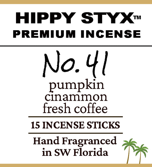 Fragrance No. 41 Hippy Styx™ Incense | Pumpkin + Coffee