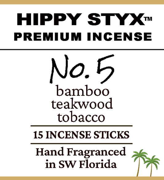 Fragrance No. 5 Hippy Styx™ Incense | Bamboo + Dried Leaves