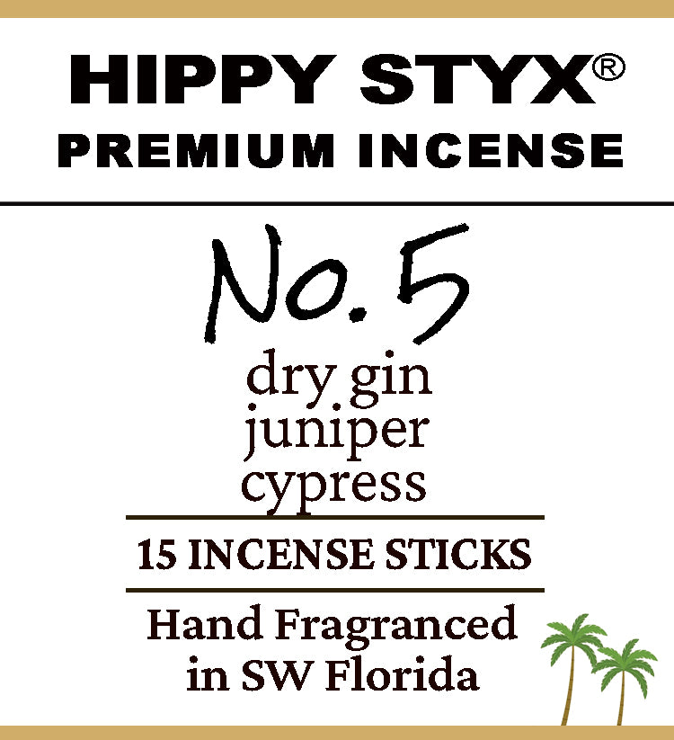 Fragrance No. 5 Hippy Styx Incense | Dry Gin + Juniper