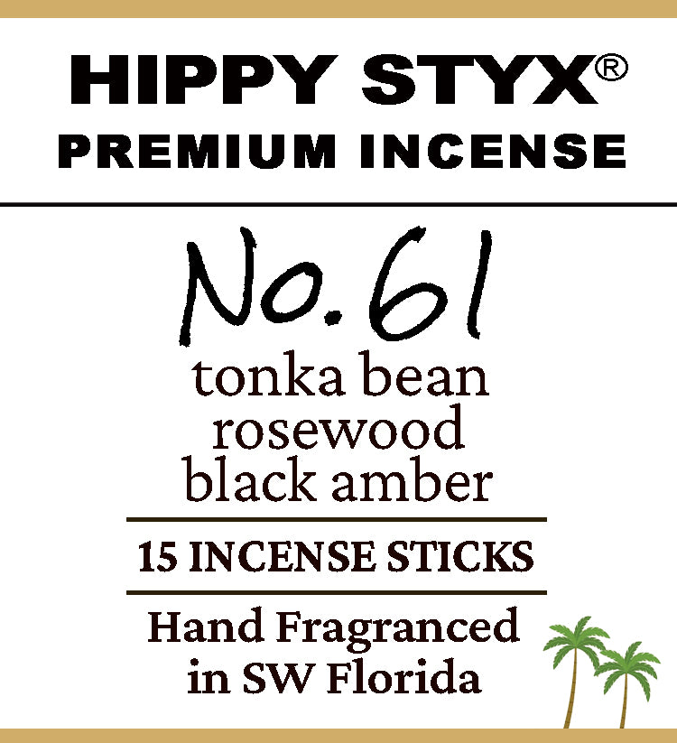 Fragrance No. 61 Hippy Styx Incense | Rosewood + Amber