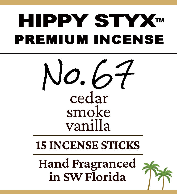 Fragrance No. 67 Hippy Styx™ Incense | Cedar + Smoke