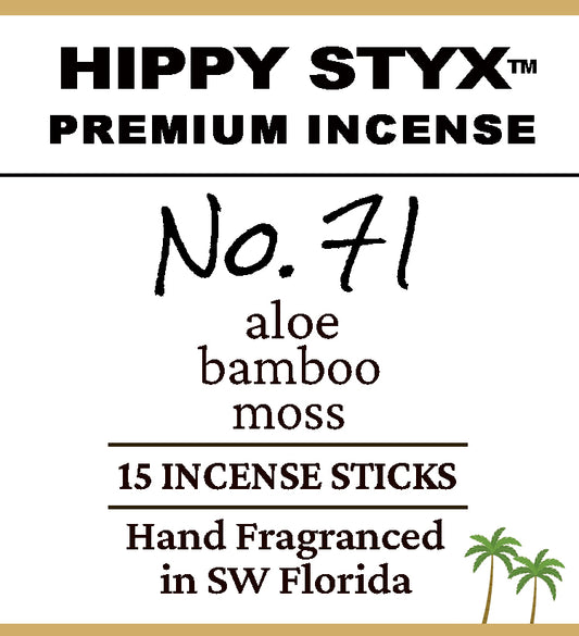 Fragrance No. 71 Hippy Styx™ Incense | Bamboo + Moss