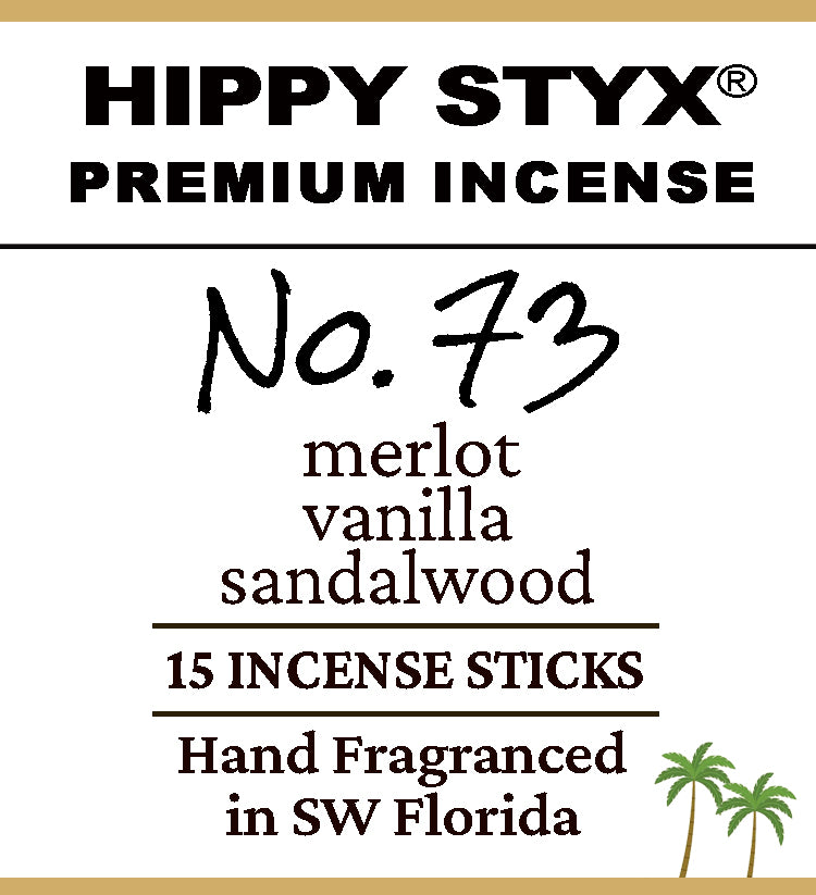 Fragrance No. 73 Hippy Styx Incense | Merlot + Sandalwood