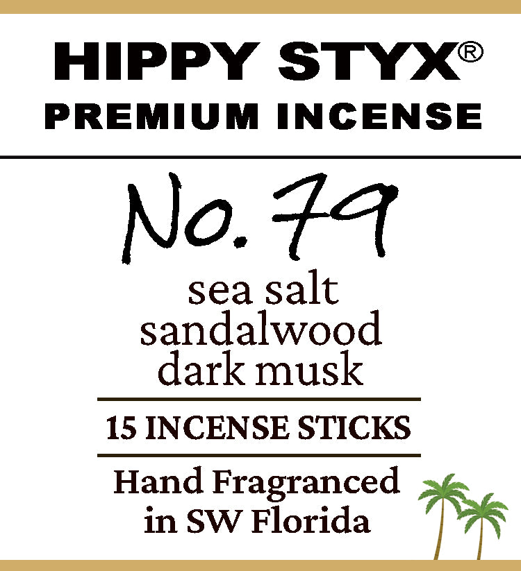 Fragrance No. 79 Hippy Styx Incense | Sea Salt + Dark Musk