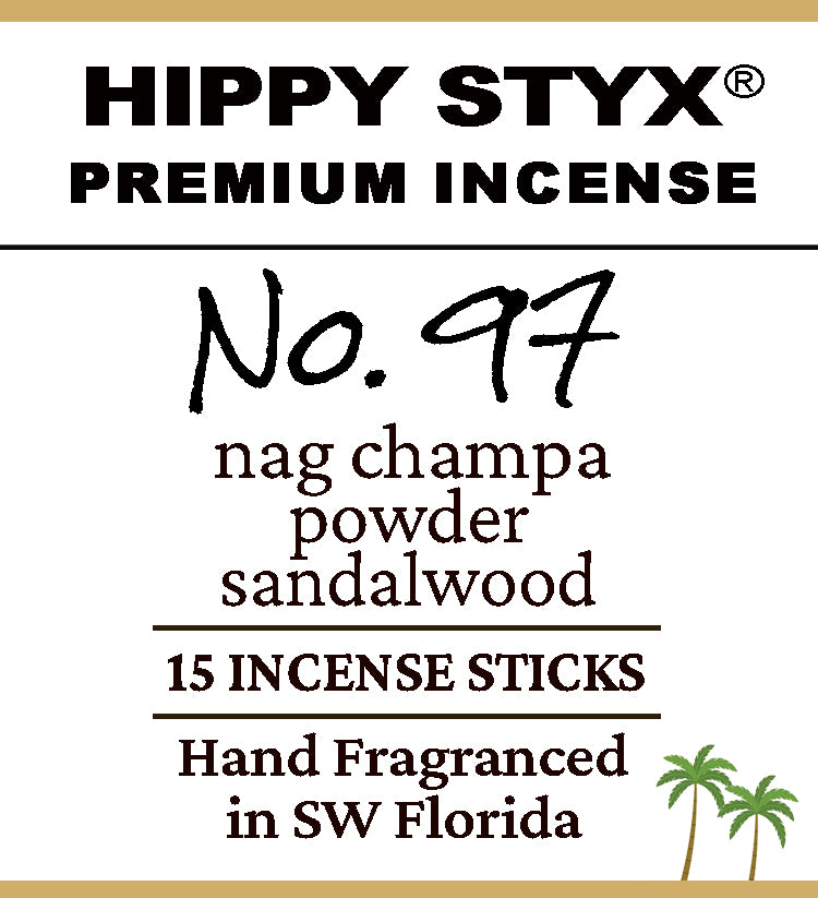 Fragrance No. 97 Hippy Styx Incense | Nag Champa + Sandalwood